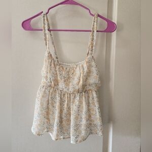 Altar'd State Cream Floral Camisole